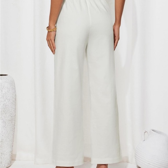 Elegant White Women's Pants (055) - Picture 4 of 4